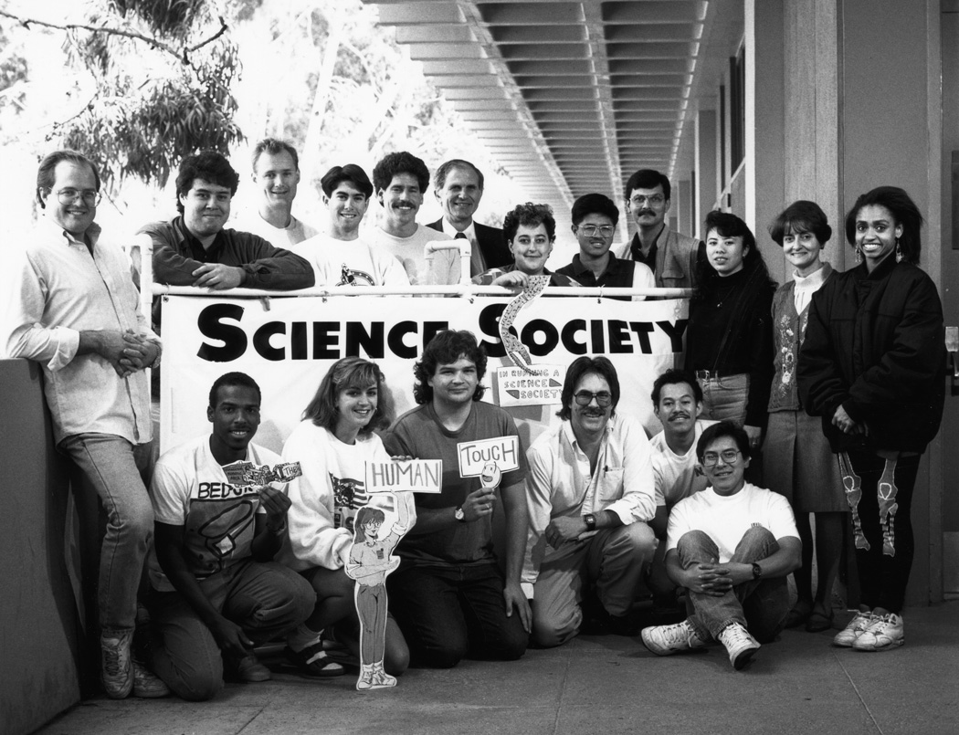 The Science Society Club with advisor Professor Sofia Pappatheodorou, 1990s