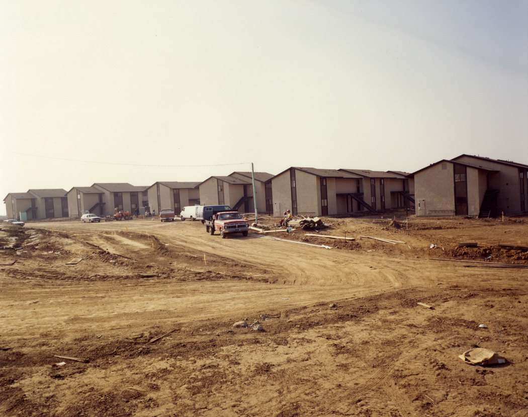Student housing under construction, 1981