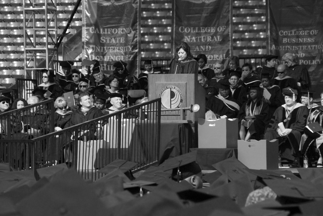 U.S. Secretary of Labor Hilda Solis addresses graduates, 2009