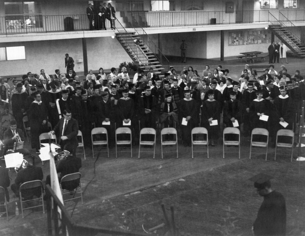 1968 Commencement at Watt Campus