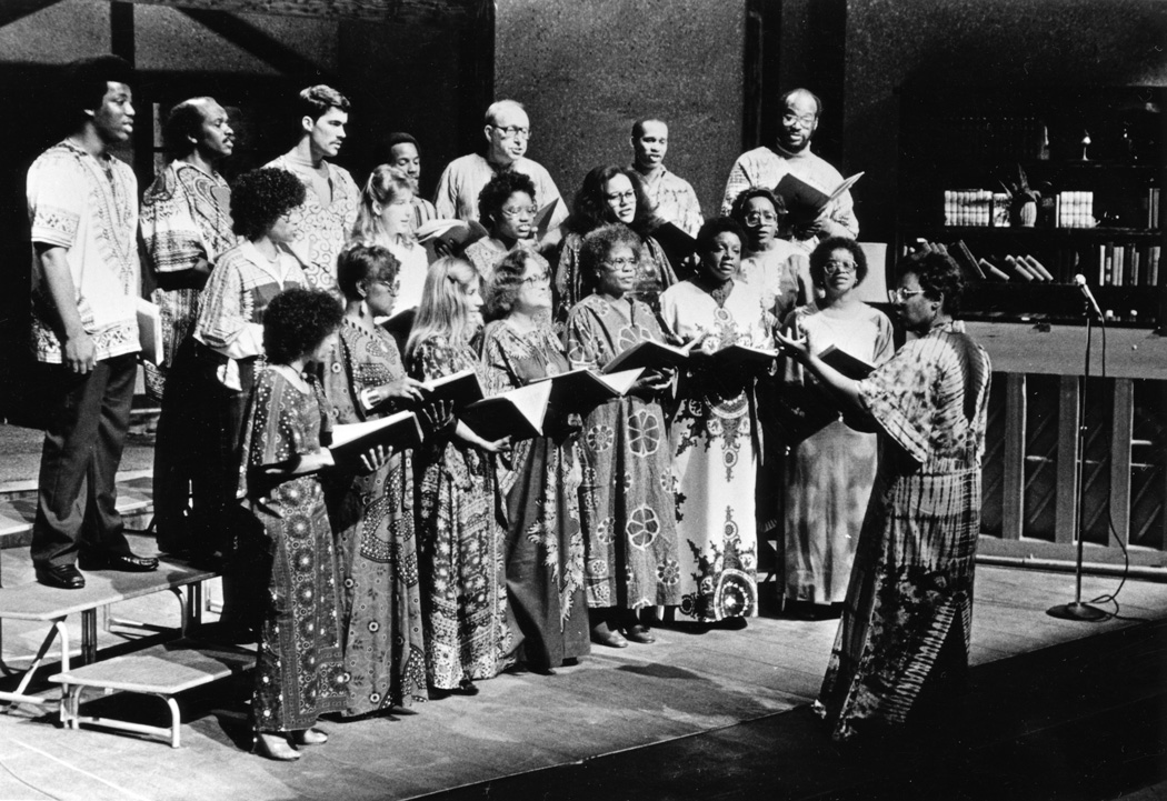 Jubilee Choir led by Hansonia Caldwell, 1982