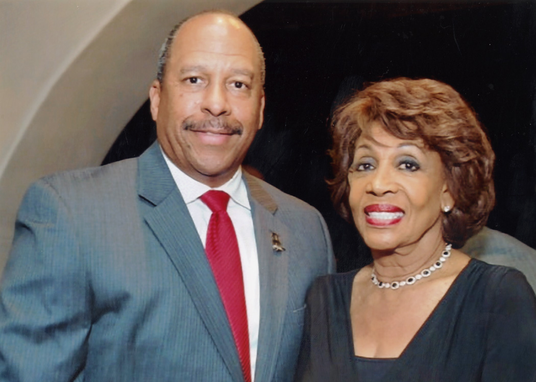Dr. Thomas Parham and Congresswoman Maxine Waters